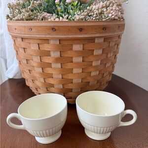 2 Wedgwood Cream Teacups Set